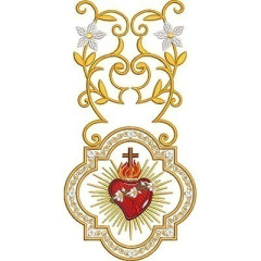 CHASTE HEART AND JOSEPH DECORATED 30 CM