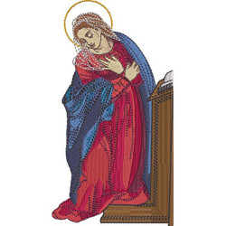 Embroidery Design Virgin Mary Anunciation Of The Lord