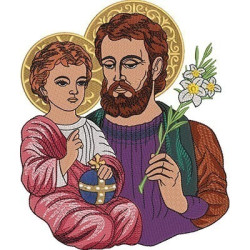 Embroidery Design Saint Joseph 20 Cm