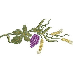 ARABESQUE WITH WHEATS AND GRAPES 24 CM