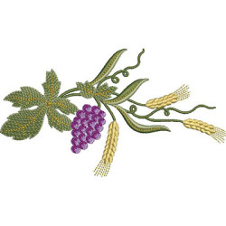 ARABESQUE WITH WHEATS AND GRAPES 18 CM