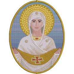 Diseño Para Bordado Medalla De Nuestra Señora