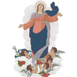 Diseño Para Bordado Nuestra Señora De La Asunción 5