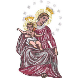 Diseño Para Bordado Nuestra Señora Del Rosario De Pompeya 2