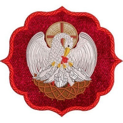 Embroidery Design Eucharistic Pelican Applied Background