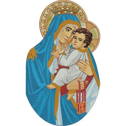 Embroidery Design Our Lady Of Carmel 24 Cm