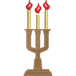 Matriz De Bordado Candelabro 12 Cm