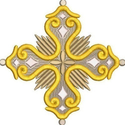 Embroidery Design Decorated Cross 267