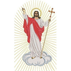 Embroidery Design Resurrected Christ 22 Cm