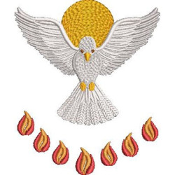 Embroidery Design Pentecost 10 Cm