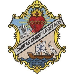 Matriz De Bordado Escudo Caritas Christi 20 Cm