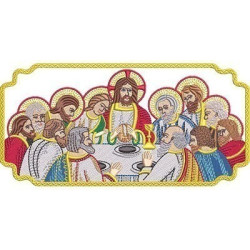 HOLY SUPPER IN FRAME 20 CM