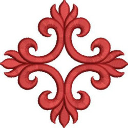 Diseño Para Bordado Cruz Decorada 270