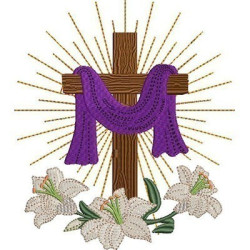 Diseño Para Bordado Cruz De La Resurrección 3