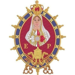 Embroidery Design Our Lady Of Fatima Medal 9