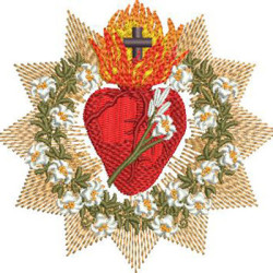 Embroidery Design Josephs Chastest Heart 10 Cm