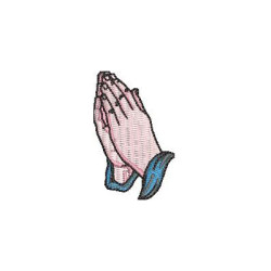 Embroidery Design Hands Together Praying