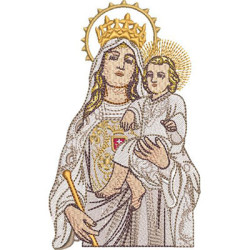 Diseño Para Bordado Nuestra Señora De Mercês Busto