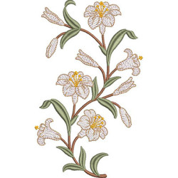 Embroidery Design Lilies 18 Cm