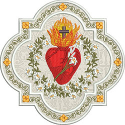 Embroidery Design Chaste Heart And Joseph In The Frame 4