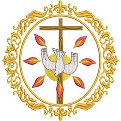 Matriz De Bordado Medalha Pentecostes 2