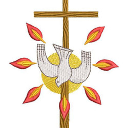 Embroidery Design Cross Pentecost