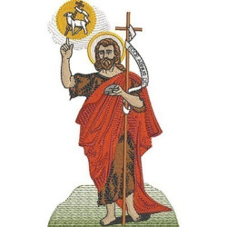 Embroidery Design Saint John The Baptist 18 Cm