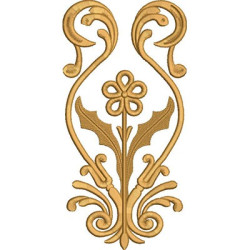 Embroidery Design Golden Arabesques 52