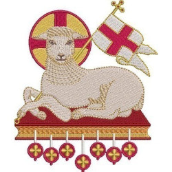 Embroidery Design Lamb Of God 6