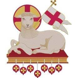 Embroidery Design Lamb Of God 7