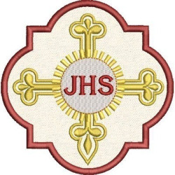 Embroidery Design Frame With Cross Jhs 3