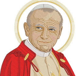 Embroidery Design Pope John Paul Ii 16 Cm