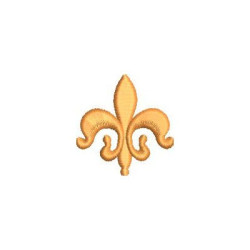 Embroidery Design Fleur De Lis 4 Cm