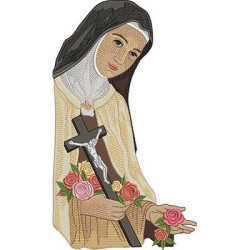 Embroidery Design Saint Therese Of The Boy Jesus 29 Cm