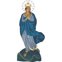 Embroidery Design Our Lady Immaculate Conception 36 Cm