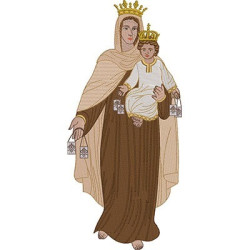 Embroidery Design Our Lady Of Carmel 36 Cm