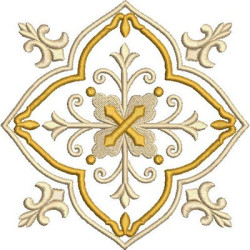 Embroidery Design Decorated Cross 280