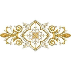Matriz De Bordado Barrado Com Cruz Decorada 30 Cm