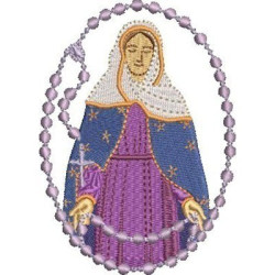 Diseño Para Bordado Rosario Nuestra Señora De Las Lágrimas