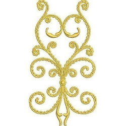 Embroidery Design Golden Arabesques 29