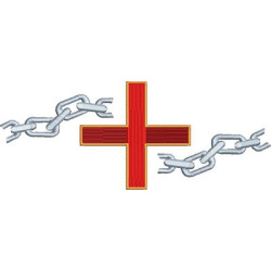 Matriz De Bordado Cruz Com Correntes