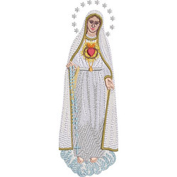 Embroidery Design Our Lady Of The Broken Heart 2