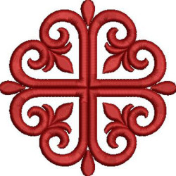 Embroidery Design Decorated Cross 288