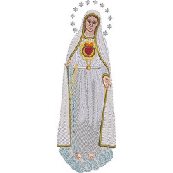 Diseño Para Bordado Nuestra Señora Del Corazón Roto 3