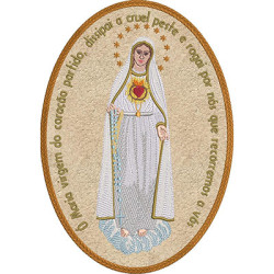 Embroidery Design Medal Our Lady Of The Broken Heart 2