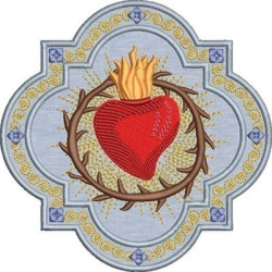 IMMACULATE HEART OF FATIMA FRAME 15 CM