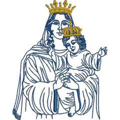 Embroidery Design Our Lady Of Health Contoured..
