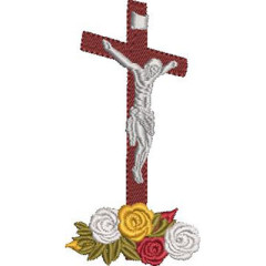 Embroidery Design Holy Therese Cross..