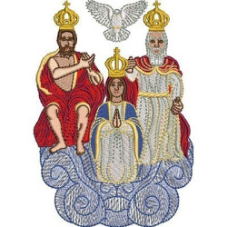 Matriz De Bordado Divino Pai Eterno 14 Cm