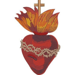 Matriz De Bordado Sagrado Coração De Jesus 19 Cm